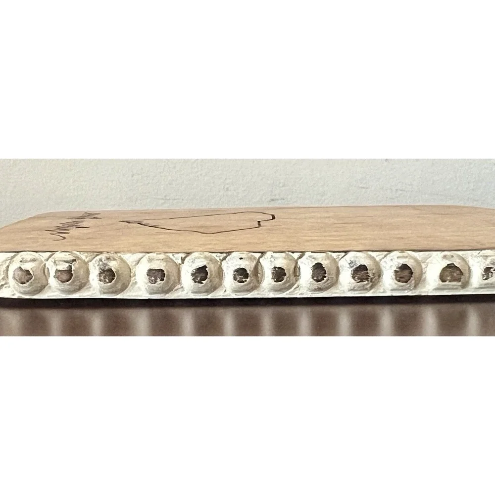 South Carolina State Wood‎ Cutting Board Beaded Edge Serving Tray Rustic 11.5